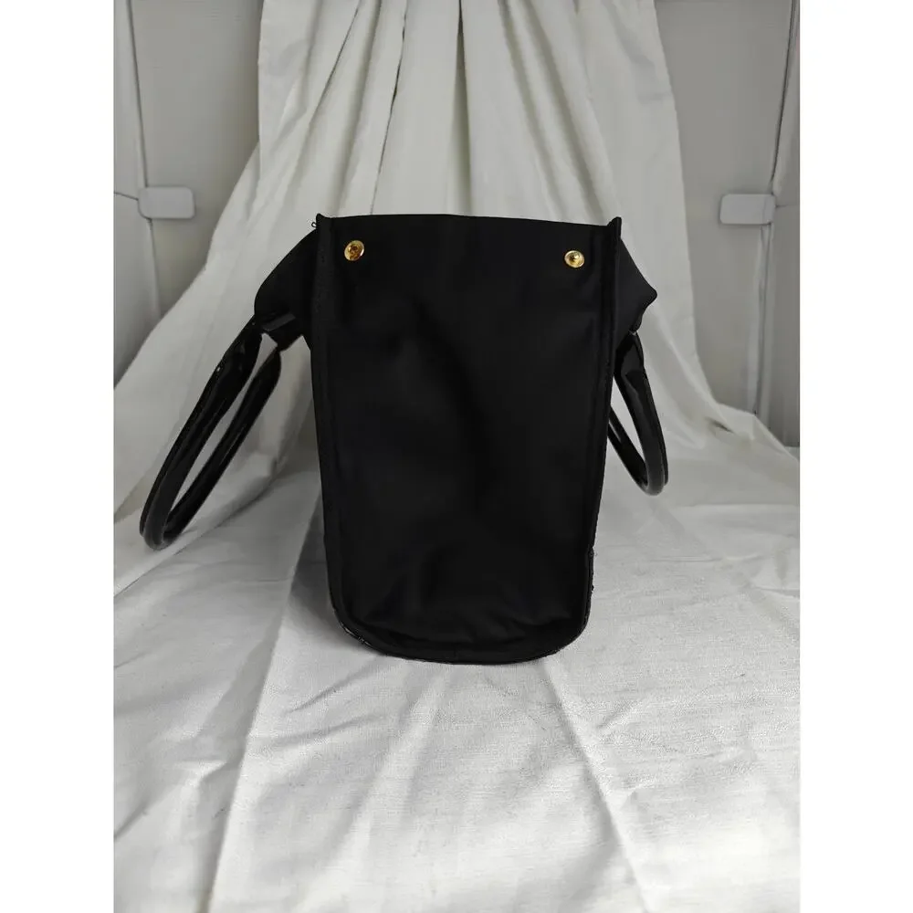 Tory Burch ELLA Nylon and Patent Leather Tote PERFECT SUMMER BAG!